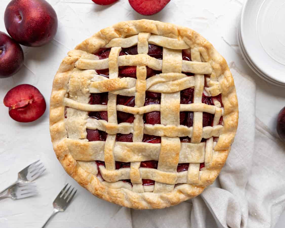 Easy Plum Pie