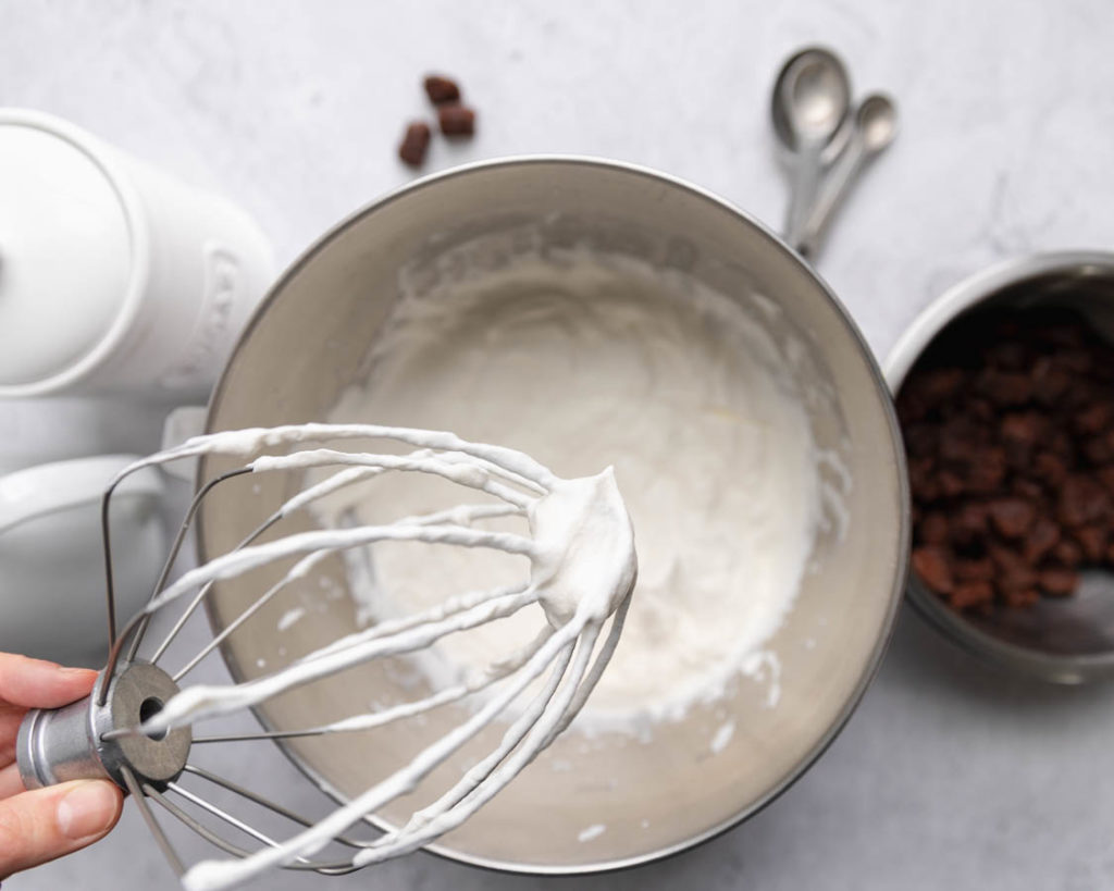Coffee Liqueur Brownie Ice Cream Process