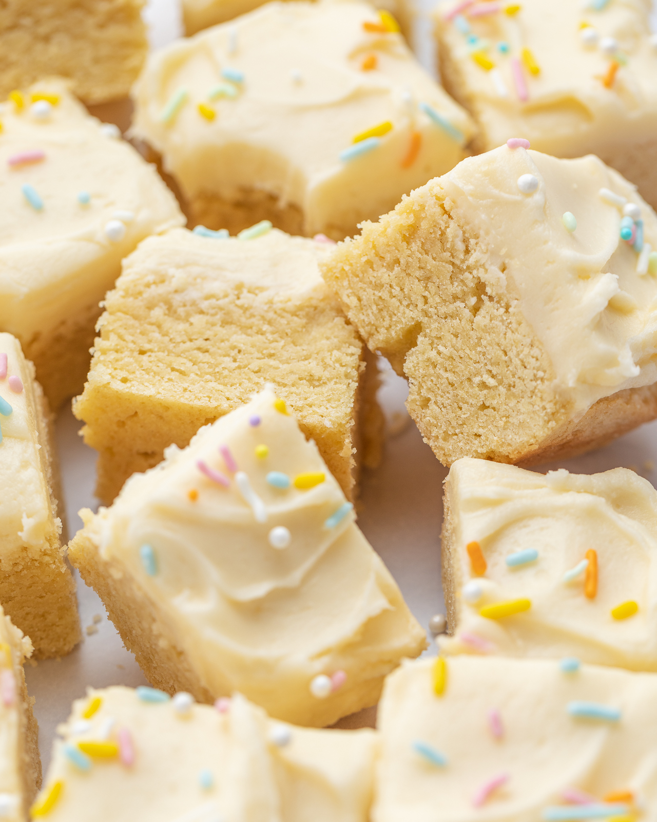 Sugar Cookie Bars with Cream Cheese frosting