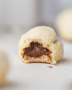 Nutella filled biscuit bites