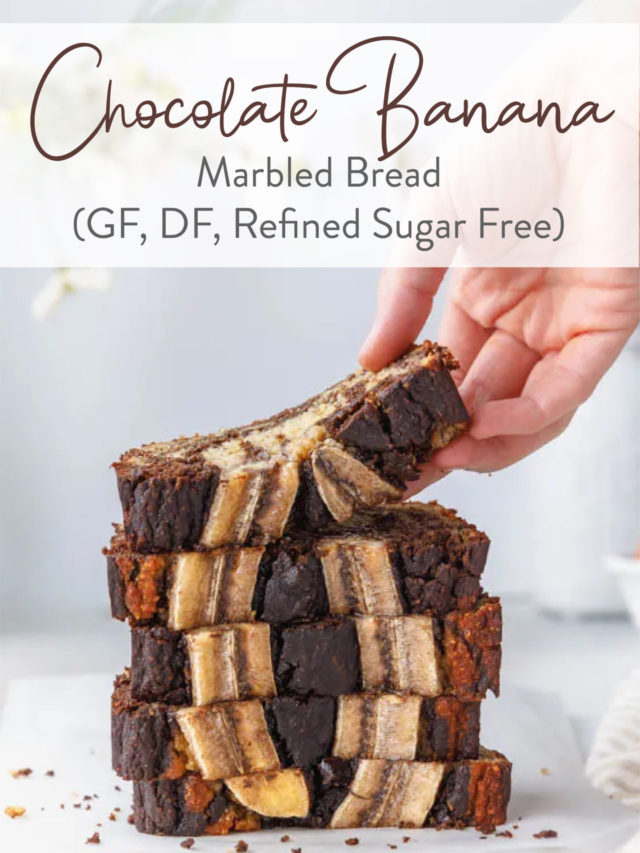 Chocolate Banana Marbled Bread