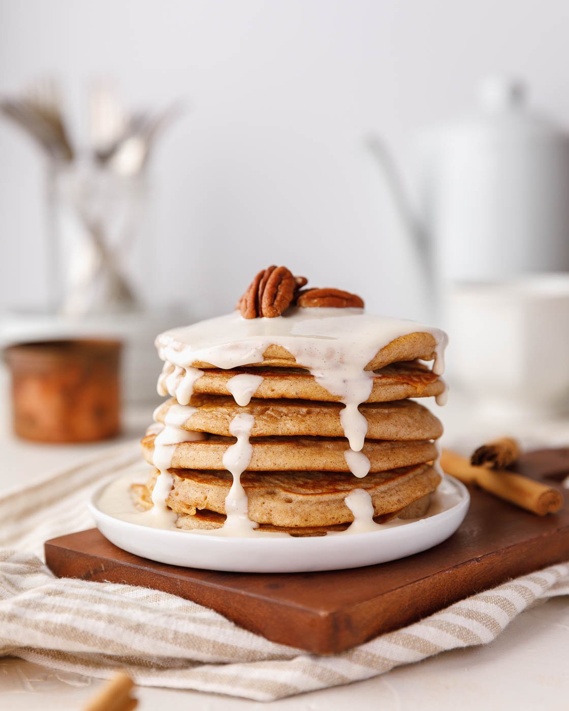 Cinnamon Brown Sugar pancakes Recipe Sweet Fix Baker