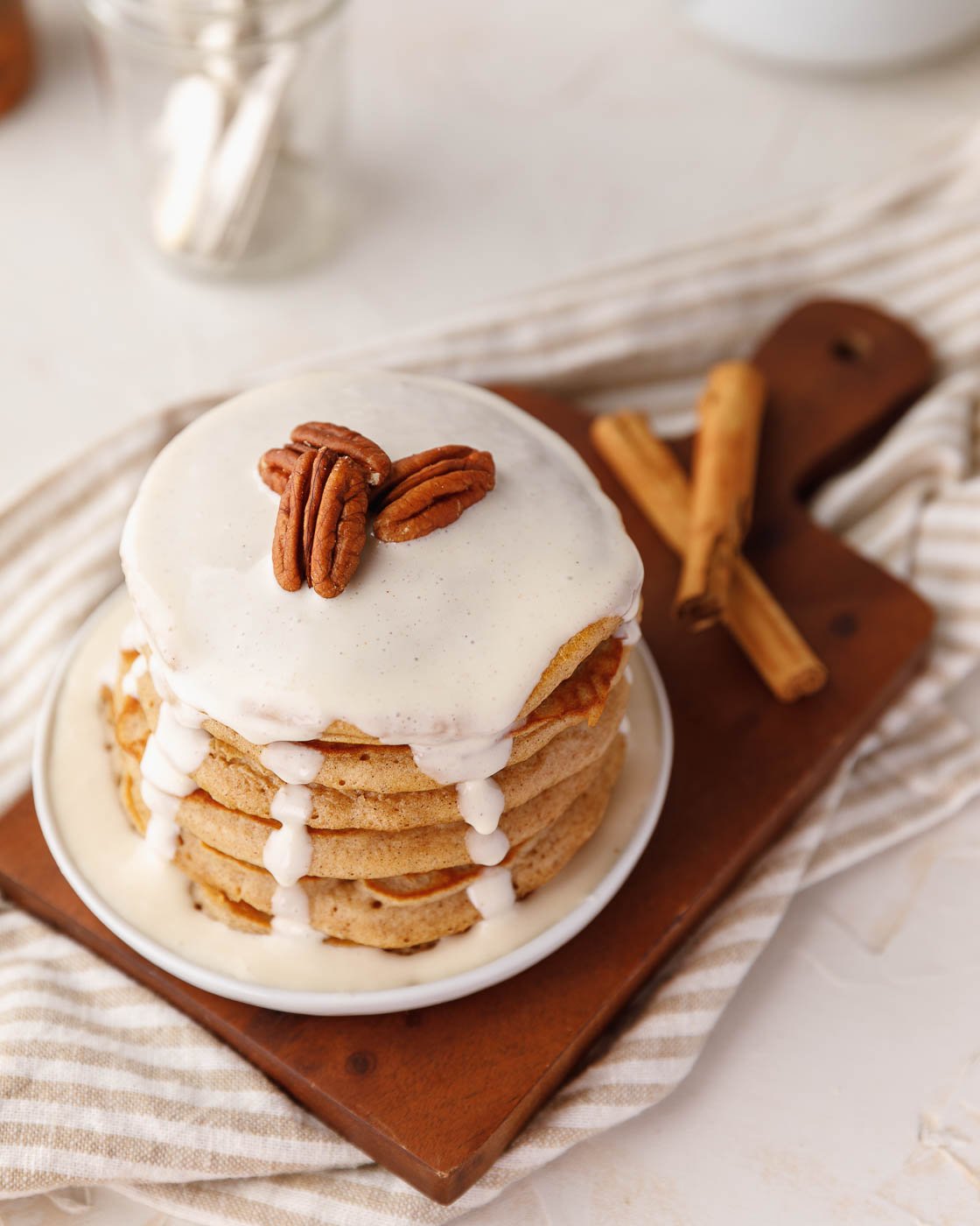 Cinnamon Brown Sugar pancakes Recipe Sweet Fix Baker