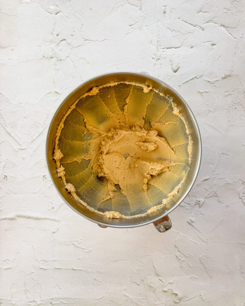 Creamed butter and sugars