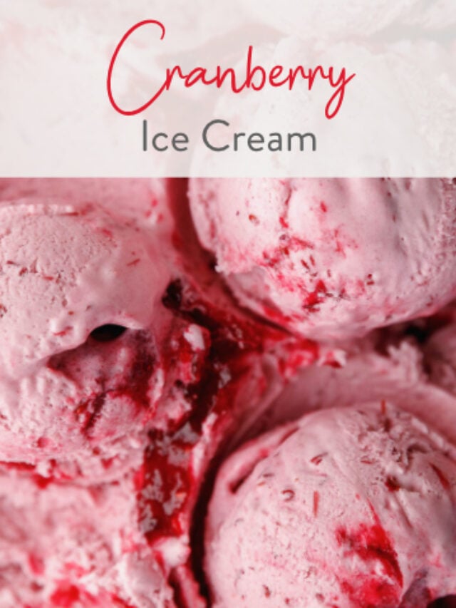 Easy No-Churn Cranberry Ice Cream Recipe