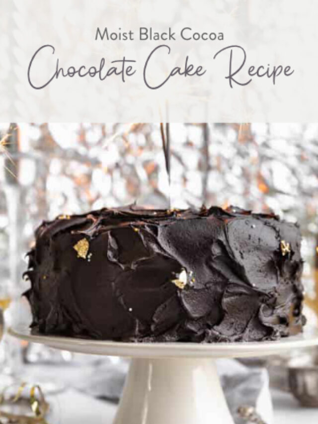 Black Cocoa Chocolate Cake01