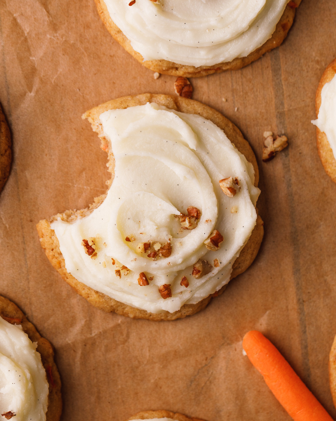 Soft Carrot Cake Cookies with Cream Cheese Frosting