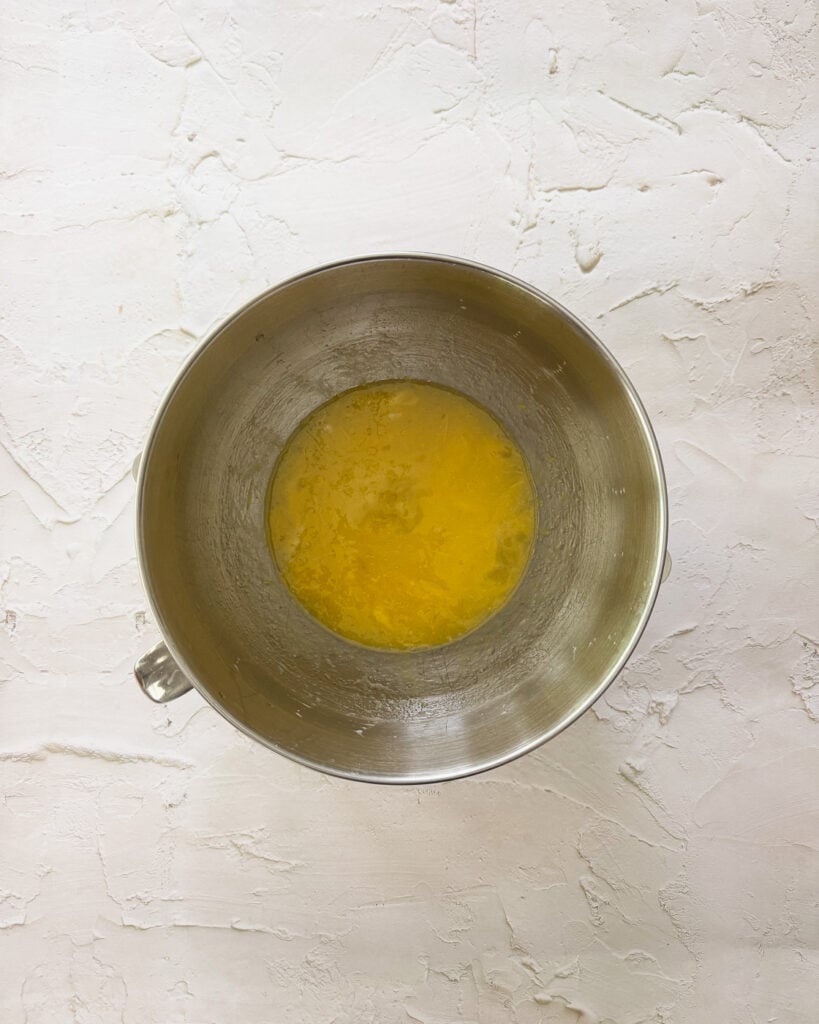 oil and sugar mixed