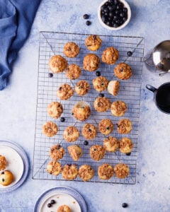 Homemade Moist Mini Blueberry Muffins Recipe