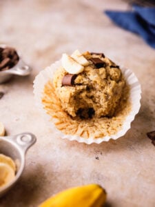 Simple Bakery-Style Banana Chocolate Chunk Muffins