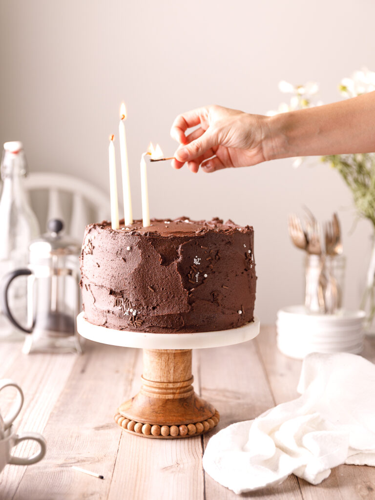 Moist Triple Chocolate Layer Cake Recipe