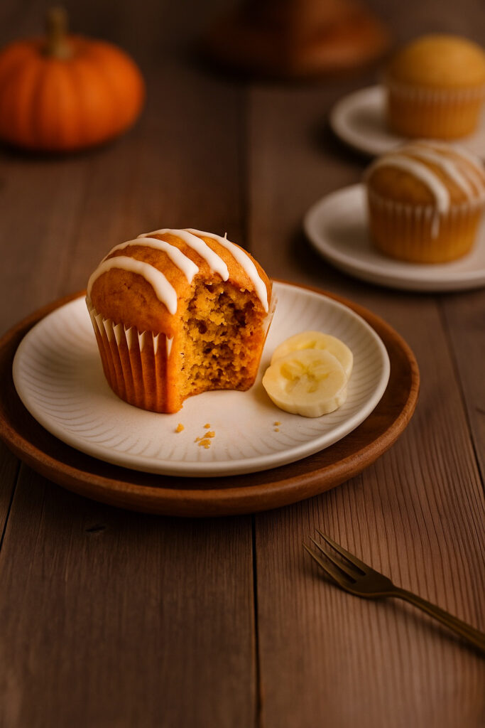 Moist and Easy Pumpkin and Banana Muffins