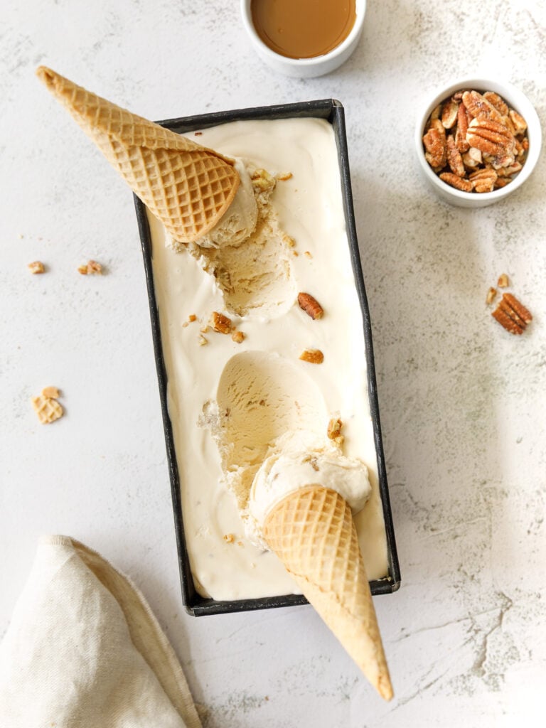 Homemade Butterscotch Ice Cream Recipe (No-Churn)