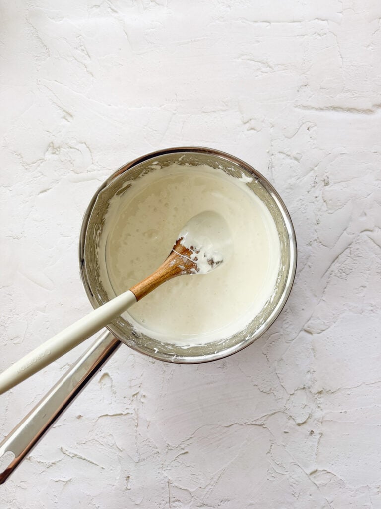 Marshmallow and butter mixture