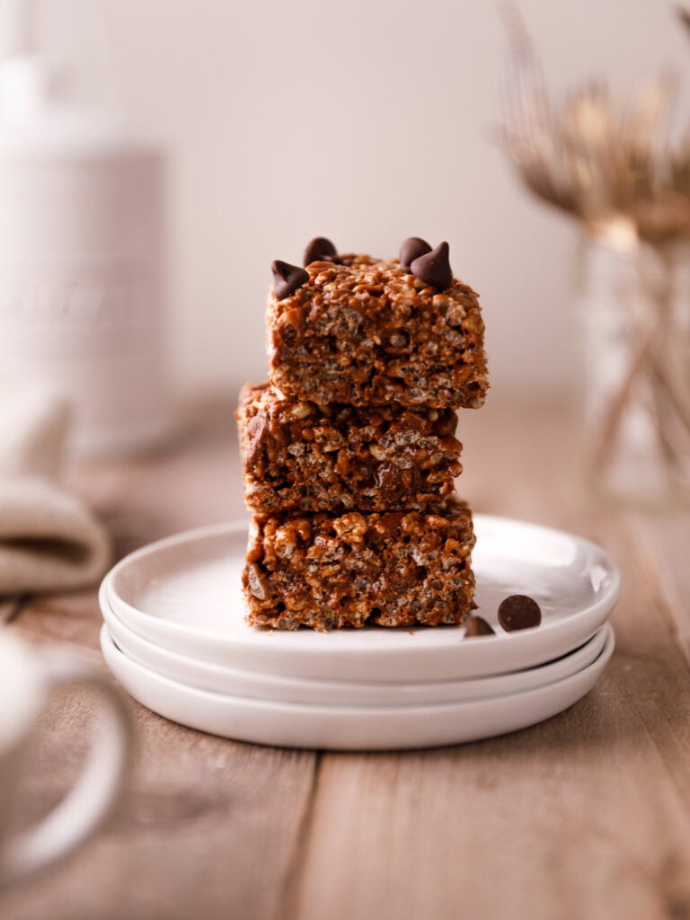 Easy thick Chocolate Rice Krispie Treats Recipe