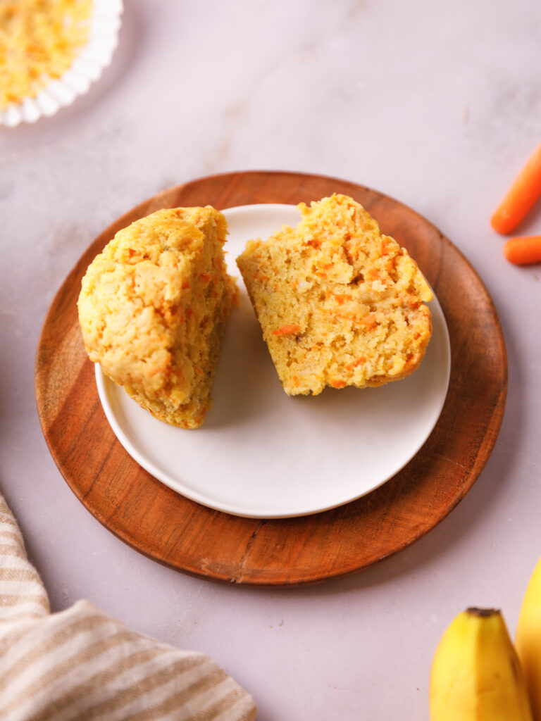 One-bowl Moist Carrot Banana Muffins recipe
