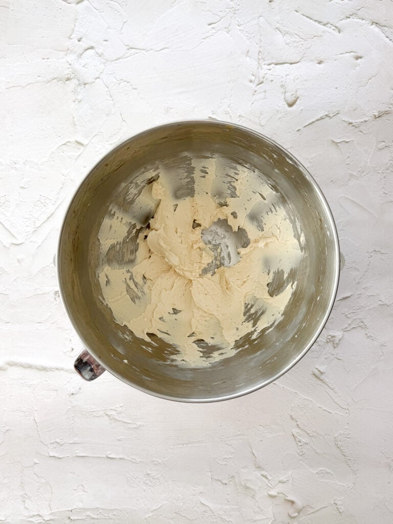 Butter and Vanilla extract beaten