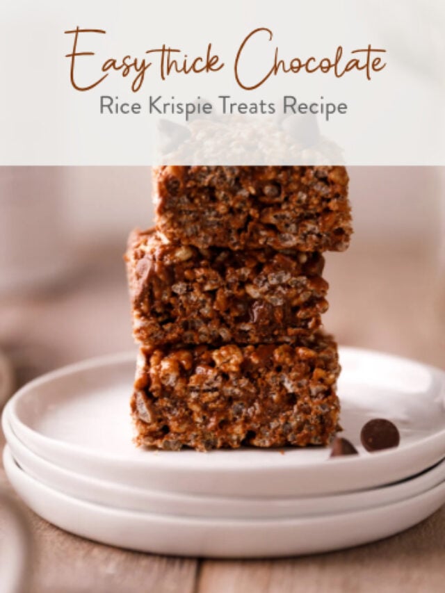 Easy thick Chocolate Rice Krispie Treats Recipe