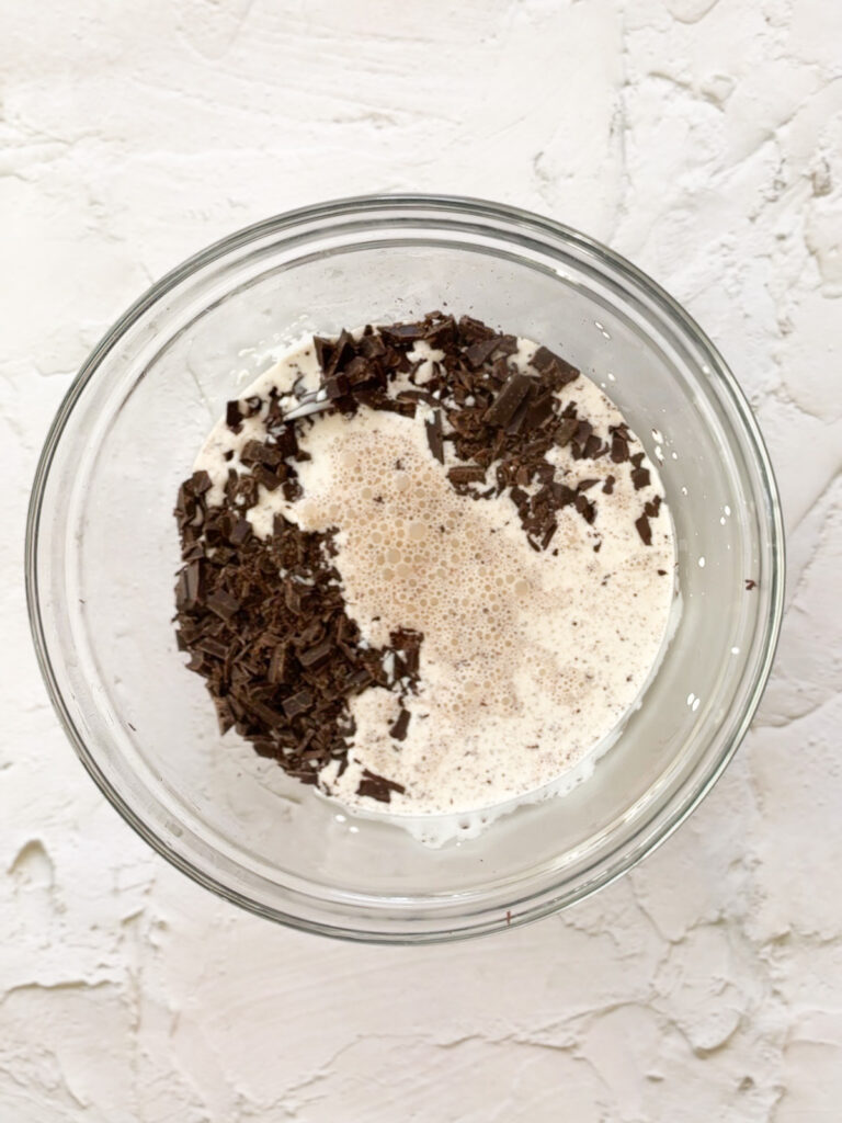 Making the ganache filling