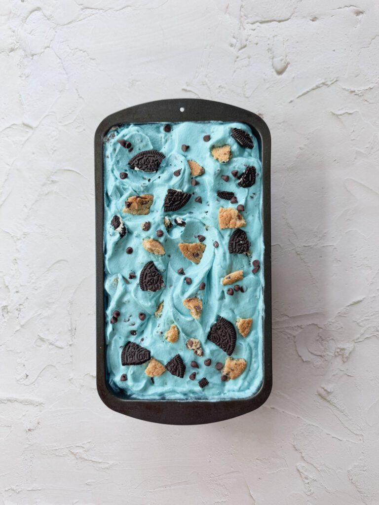 Ice cream ready to freeze