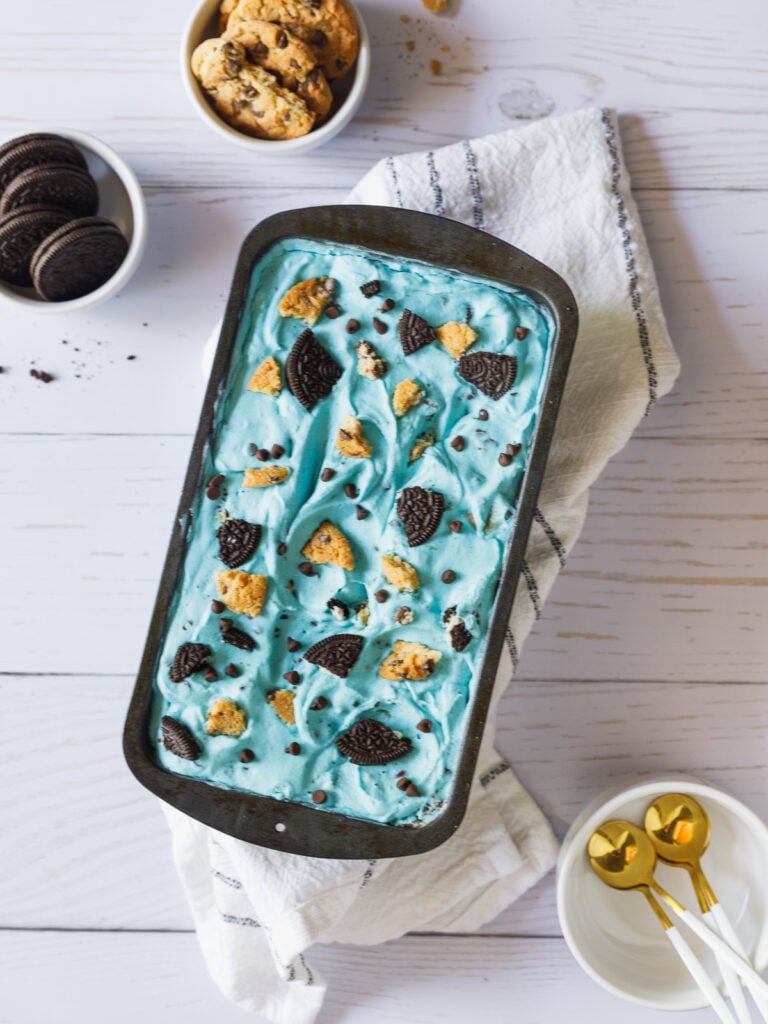 Loaded No-Churn Monster Cookie Ice Cream recipe