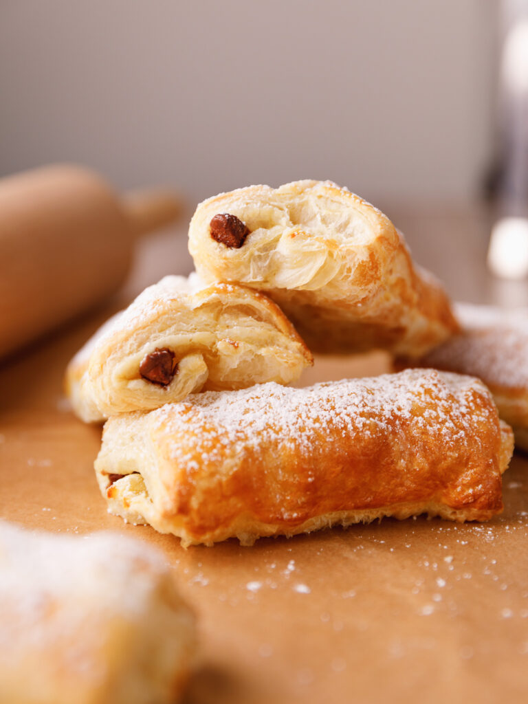 Quick 3-Ingredient Chocolate Filled Puff Pastry