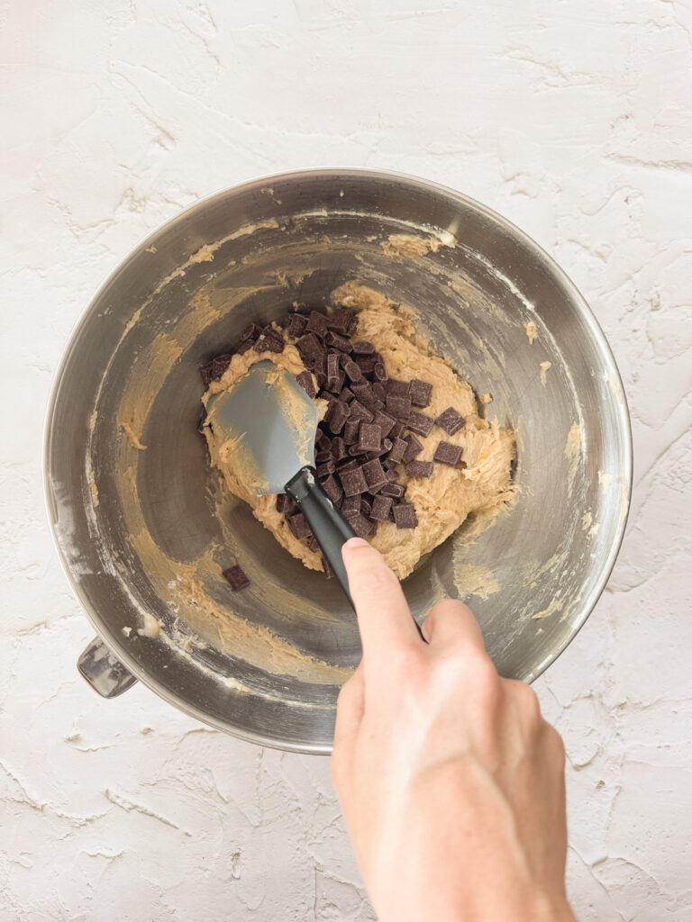 Folding in Chocolate Chips