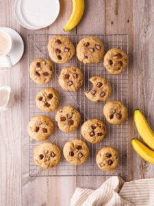 Soft & Chewy Banana Bread Chocolate Chip Cookies
