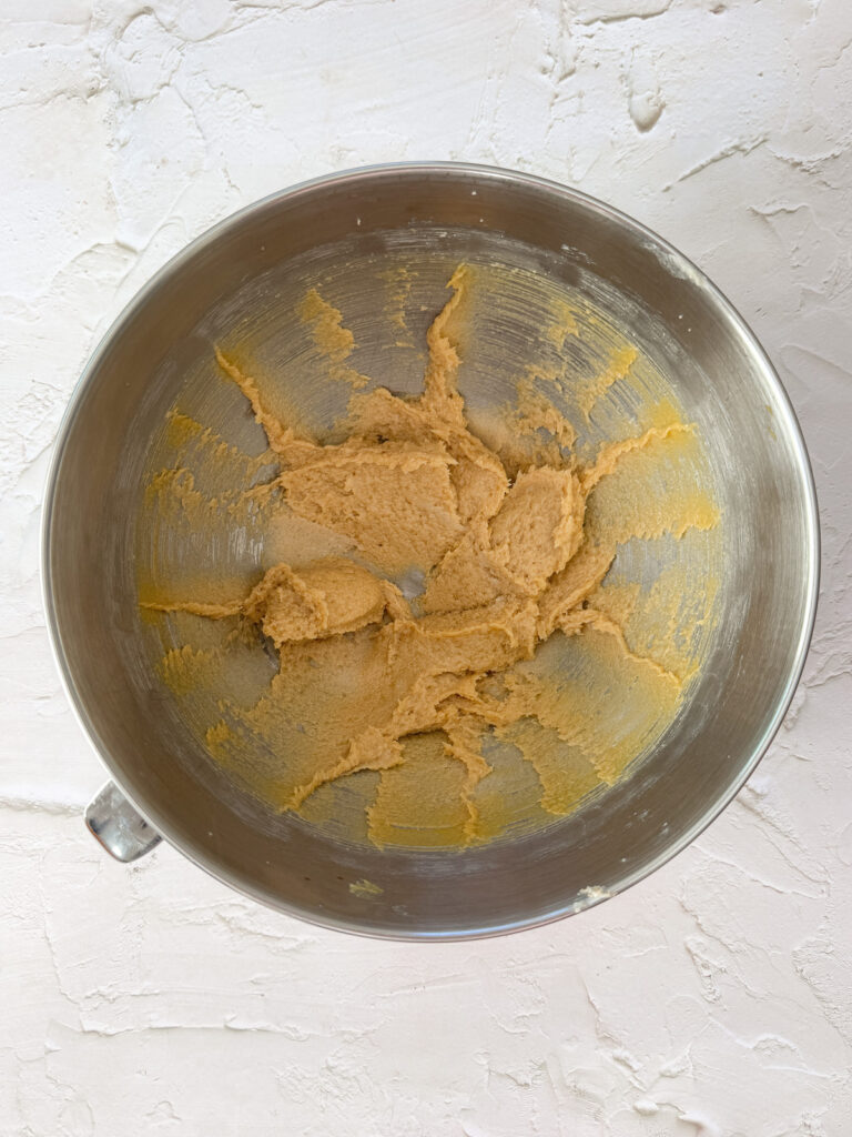 Yolks and vanilla extract added to batter