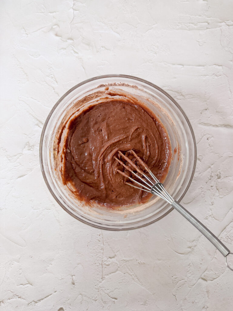 Brownie batter ready