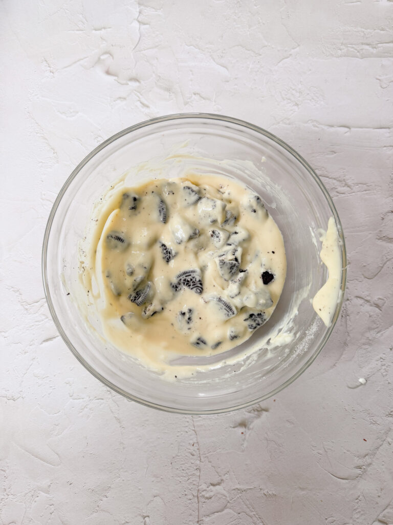 Cheesecake batter ready